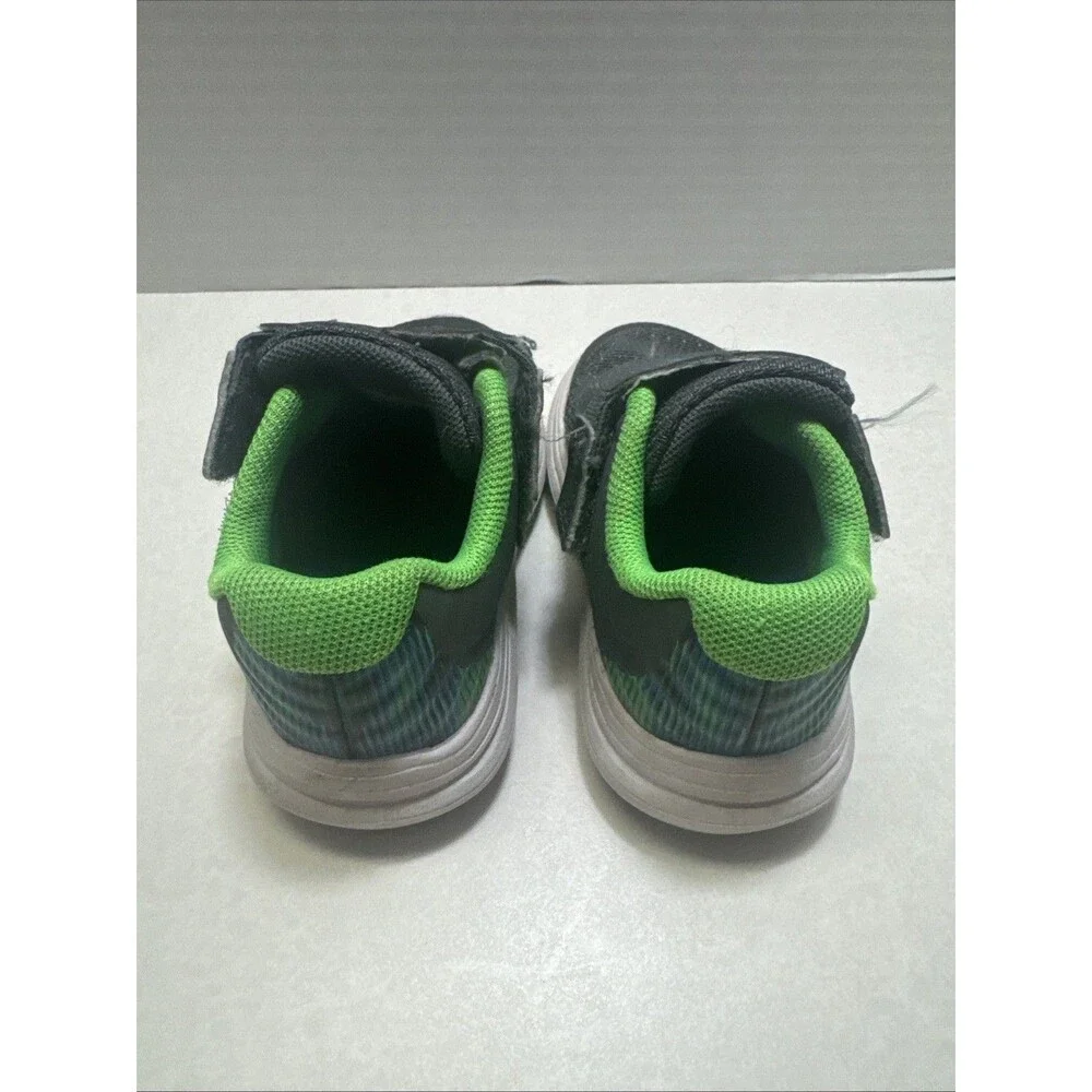 Under Armour 3025873-107 Unisex Kids Gray Green Mesh Hook & Loop Strap 5K